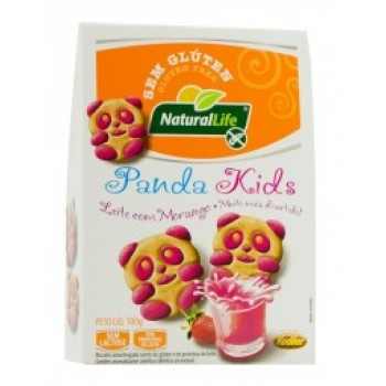 BISCOITO NATURAL LIFE PANDA KIDS LEITE C/MOR.100GR