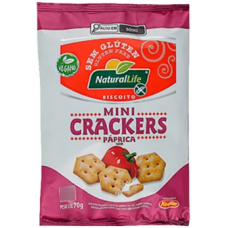 BISCOITO NATURAL LIFE CRACKER PAPRICA S/GLÚTEN 70G