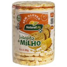 BISCOITO NATURAL LIFE MILHO GRANDE S/GLUTEN 80G