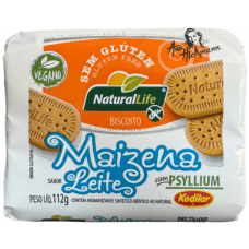 BISCOITO NATURAL LIFE S/GLUTEN MAIZENA LEITE 112 G