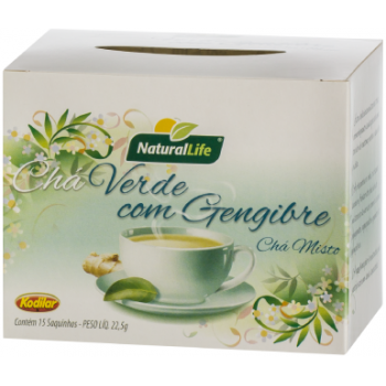 CHA NATURAL LIFE VERDE C/GENGIBRE 22.5 GR