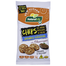 CHIPS ARROZ NATURAL LIFE CHURRASCO 70GR