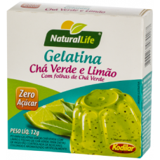 GELATINA NATURAL LIFE CHÁ VERDE C/LIMÃO ZERO 12G