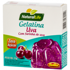 GELATINA NATURAL LIFE UVA C/FARINHA UVA ZERO 12G