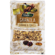 GRANOLA NATURAL LIFE BANANA E CANELA 300G