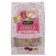 GRANOLA NATURAL LIFE MAÇÃ E MEL 700G