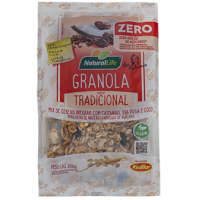 GRANOLA NATURAL LIFE TRADICIONAL ZERO ACUCAR 250G GRANOLA NATURAL LIFE TRADICIONAL ZERO ACUCAR 250G