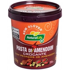 PASTA DE AMENDOIM CROCANTE NATURAL LIFE 450G