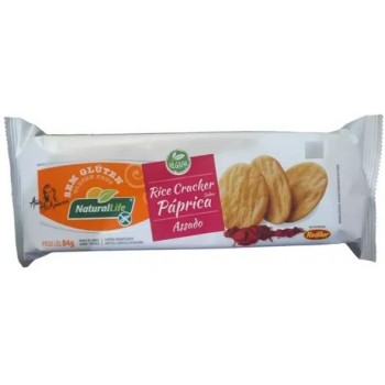 RICE CRACKER NATURAL LIFE PAPRICA S/GLUTEN VEG 84G