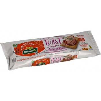 TORRADA NATURAL LIFE TOAST PEITO PERU S/GLUTEN 78G