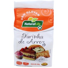 FARINHA DE ARROZ NATURAL LIFE 500 GR