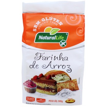 FARINHA DE ARROZ NATURAL LIFE 500 GR