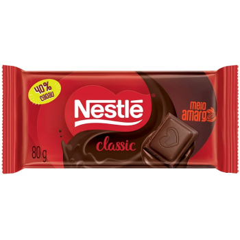 CHOCOLATE NESTLE CLASSIC MEIO AMARGO 80 GR