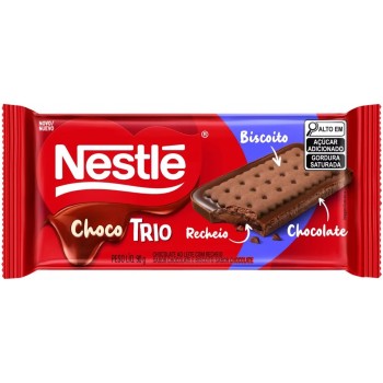 CHOCOLATE NESTLE TRIO BISCOITO CHOCOLATE 90 GR