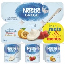 IOGURTE NESTLÉ GREGO LIGHT TRAD/MOR/MARACUJA 540G