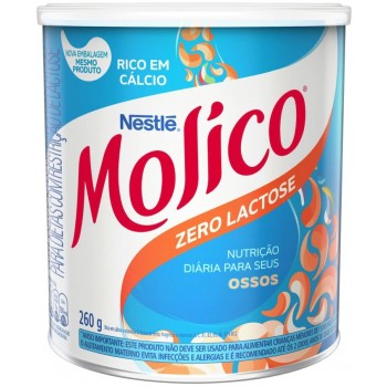 LEITE EM PÓ NESTLE MOLICO ZERO LACTOSE 260GR