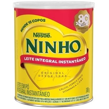 LEITE EM PÓ NESTLÉ NINHO INTEGRAL INSTANTÂNEO 380G