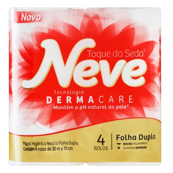 PAPEL HIGIENICO NEVE NEUTRO 30M C/ 4