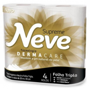 PAPEL HIGIENICO NEVE NEUTRO SUPREME C/4