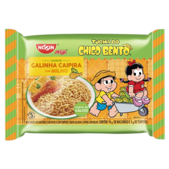 MACARRAO NISSIN CHICO BENTO GALINHA C/ MILHO 75G