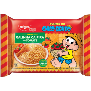 MACARRAO NISSIN CHICO BENTO GALINHA C/ TOMATE 75G