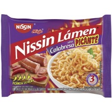 MACARRAO NISSIN MIOJO CALABRESA PICANTE 85G
