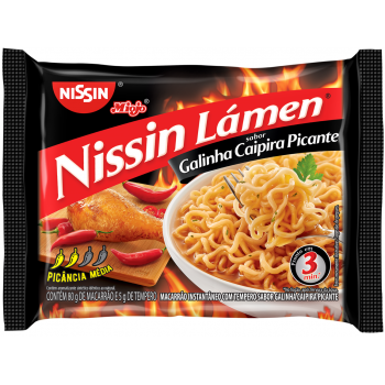 MACARRAO NISSIN MIOJO GALINHA CAIPIRA PICANTE 85G