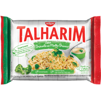 MACARRAO NISSIN TALHARIM BRÓCOLIS AO MOLHO BR.90G