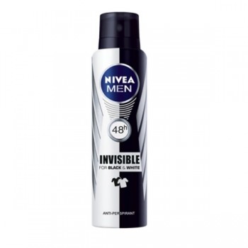 DESODORANTE NIVEA MEN AERO BLACK WHITE INVIS