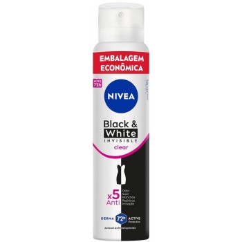 DESODORANTE NIVEA AERO BLACK WHITE INVIS 200ML