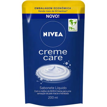SABONETE LIQUIDO NIVEA CREME CARE REFIL 200 ML