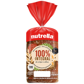 PÃO INTEGRAL 100 P/C  NUTRELLA 450G