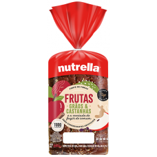 PAO NUTRELLA FRUTAS GRAOS CASTANHAS 500 GR
