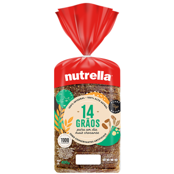 PÃO INTEGRAL 14 GRÃOS NUTRELLA 450G