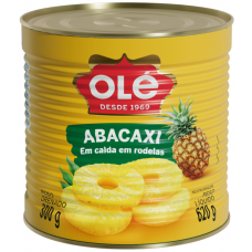 ABACAXI EM CALDA EM RODELAS OLÉ LATA 300G