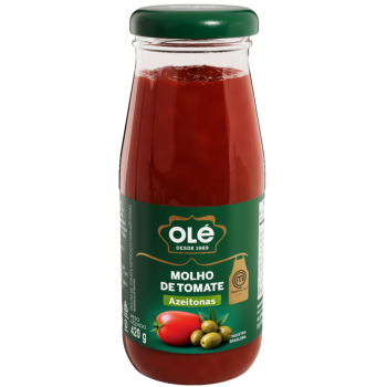 MOLHO DE TOMATE OLÉ AZEITONAS VIDRO 420G