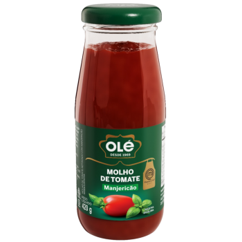 MOLHO DE TOMATE OLÉ MANJERICÃO VIDRO 420G