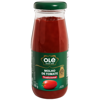 MOLHO DE TOMATE OLÉ TRADICIONAL VIDRO 420G
