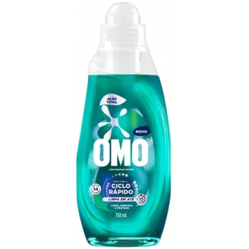 LAVA ROUPAS LIQUIDO OMO ACAO TOTAL 750 ML