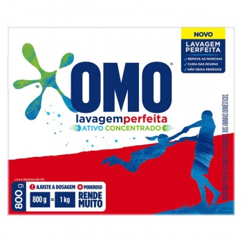 SABAO EM PO OMO LAVAGEM PERFEITA 800GR