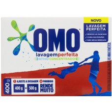 SABAO EM PO OMO LAVAGEM PERFEITA CAIXA 400 GR