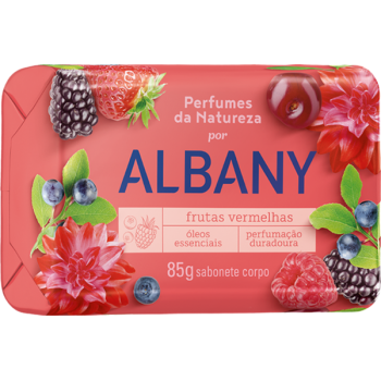 SABONETE ALBANY PERFUMES FRUTAS VERMELHAS  85G
