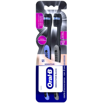 ESCOVA DENTAL ORAL B SENSITIVE INDICATOR BLACK C/2