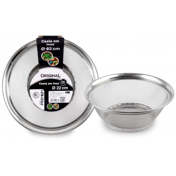 ESCORREDOR INOX PREMIUM ORIGINAL 22CM SL0297