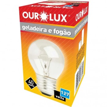 LÂMPADA OUROLUX GELADEIRA/FOGAO 40 W 127V