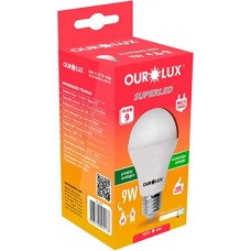 LÂMPADA OUROLUX SUPERLED BIV 9W LUZ BRANCA FRIA