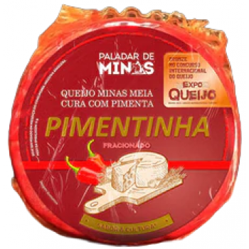QUEIJO MINAS MEIA CURA PIMENTINHA PALADAR MINAS KG