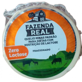 QUEIJO MINAS PADRÃO ZERO LACTOSE FAZENDA REAL KG