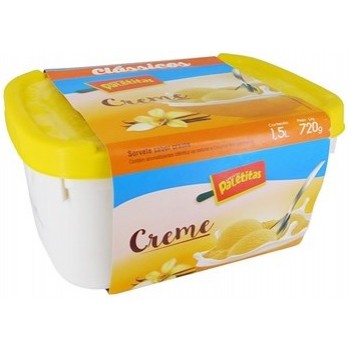SORVETE PALETITAS CREME 1.5 LTS