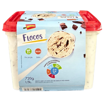SORVETE PALETITAS FLOCOS 1.5 LTS